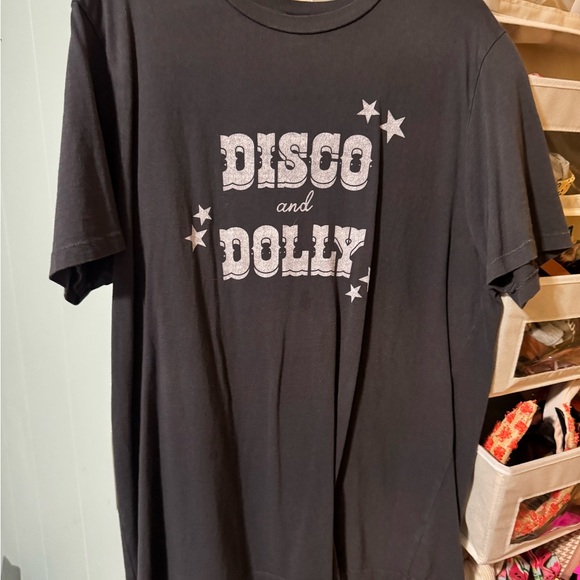 Charlie Southern Black 'Disco and Dolly' T-Shirt - Picture 1 of 3